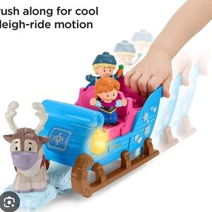 Disney Frozen Blue and Pink Sleigh Playset